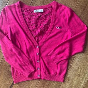 Hollister crop cardigan